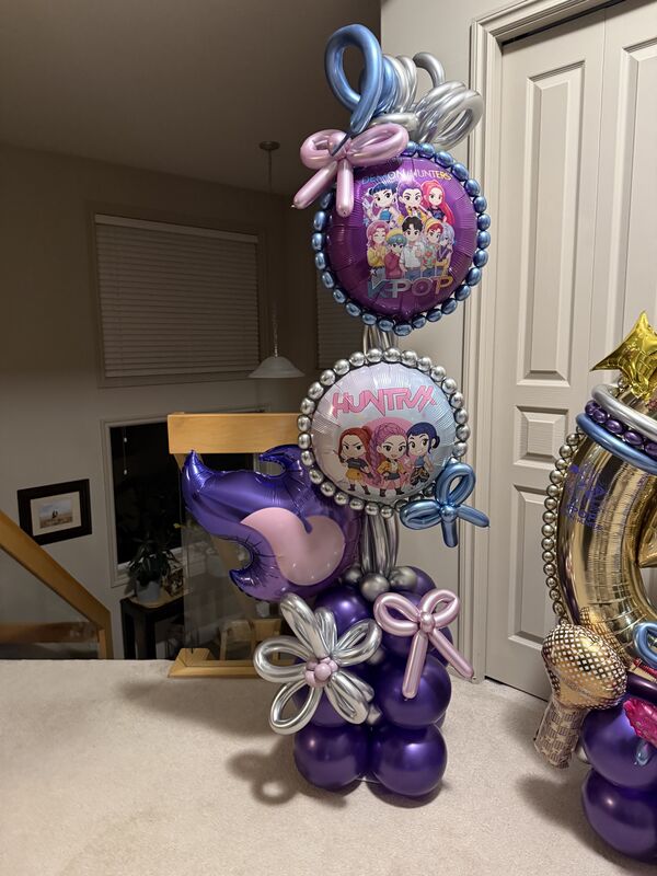Character themed balloon design for kids party